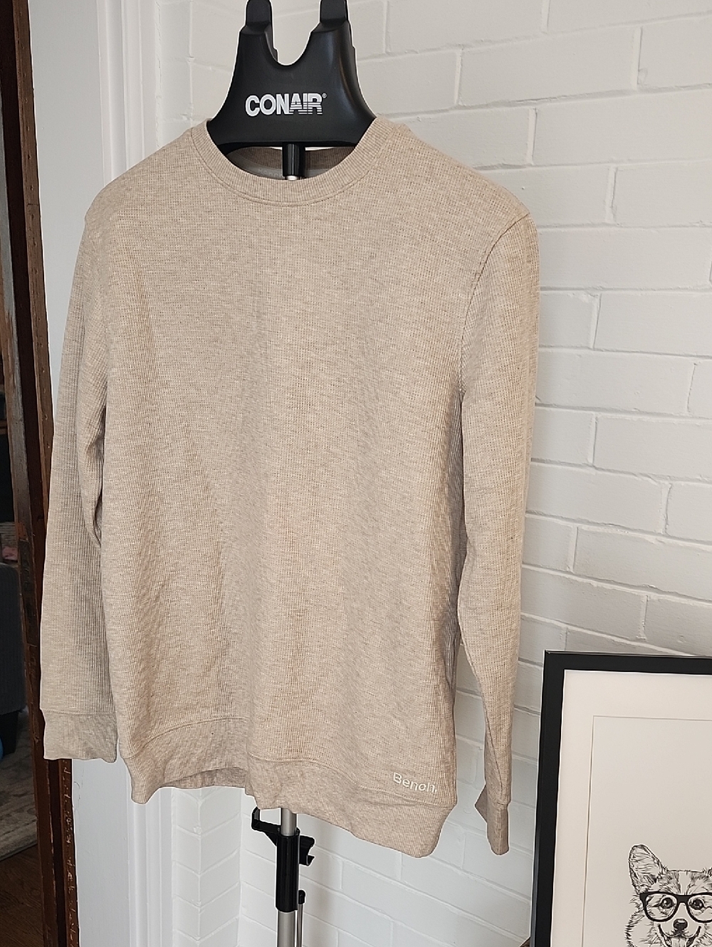 Bench Beige Thermal Top, Mens Small